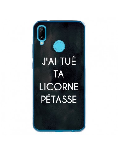 Coque Huawei P20 Lite J'ai tué ta Licorne Pétasse - Maryline Cazenave