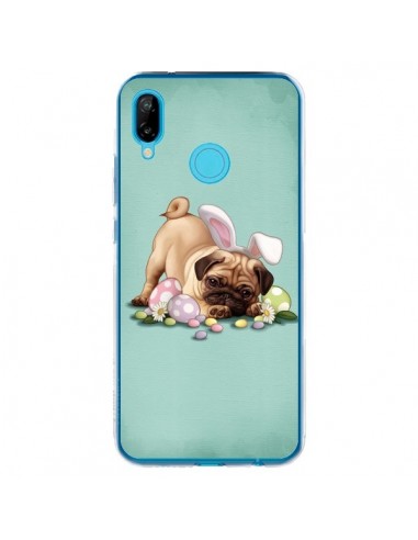 Coque Huawei P20 Lite Chien Dog Rabbit Lapin Pâques Easter - Maryline Cazenave
