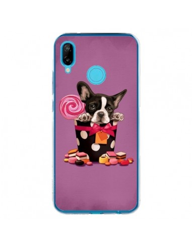 Coque Huawei P20 Lite Chien Dog Boite Noeud Papillon Pois Bonbon - Maryline Cazenave