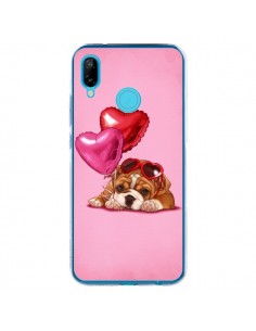 Coque Huawei P20 Lite Chien Dog Lunettes Coeur Ballon -...
