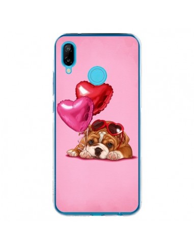 Coque Huawei P20 Lite Chien Dog Lunettes Coeur Ballon - Maryline Cazenave