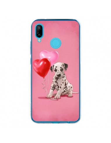 Coque Huawei P20 Lite Chien Dog Dalmatien Ballon Coeur - Maryline Cazenave