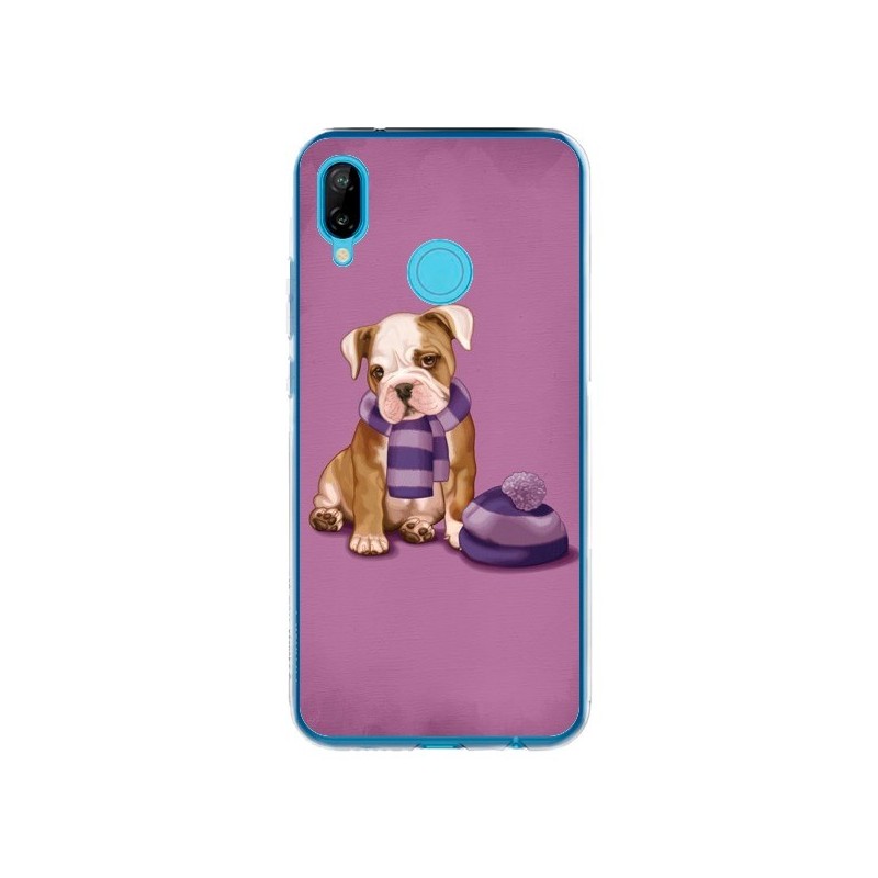 Coque Huawei P20 Lite Chien Dog Echarpe Bonnet Froid Hiver - Maryline Cazenave