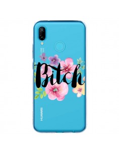 Coque Huawei P20 Lite Bitch Flower Fleur Transparente -...