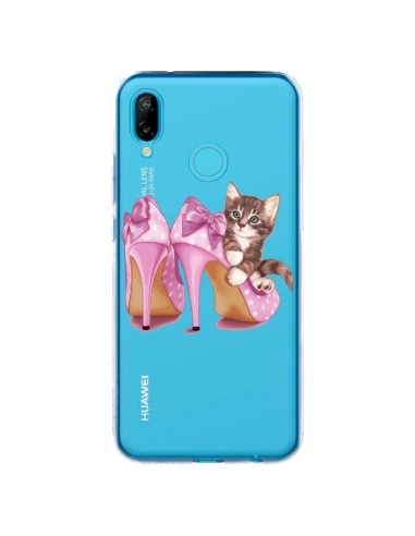 Coque Huawei P20 Lite Chaton Chat Kitten Chaussures Shoes Transparente - Maryline Cazenave
