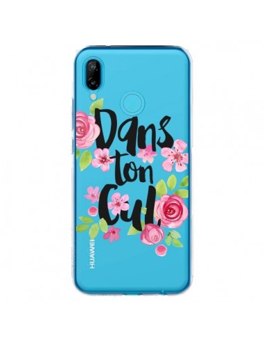 Coque Huawei P20 Lite Dans Ton Cul Fleurs Transparente - Maryline Cazenave