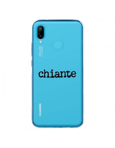 Coque Huawei P20 Lite Chiante Noir Transparente - Maryline Cazenave