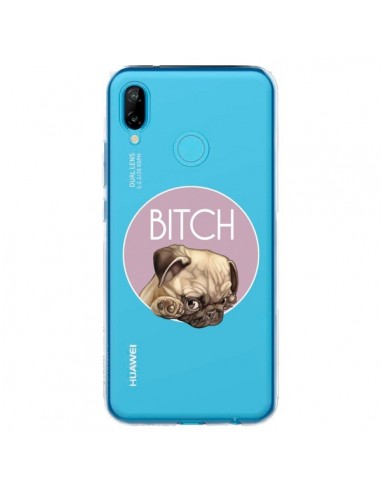 Coque Huawei P20 Lite Bulldog Bitch Transparente - Maryline Cazenave