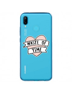 Coque Huawei P20 Lite Waste Of Time Transparente -...