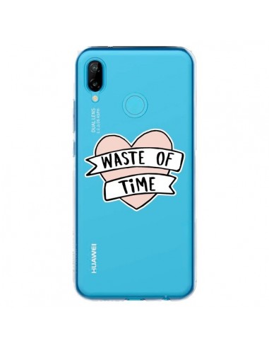 Coque Huawei P20 Lite Waste Of Time Transparente - Maryline Cazenave