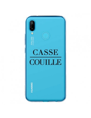 Coque Huawei P20 Lite Casse Couille Transparente - Maryline Cazenave