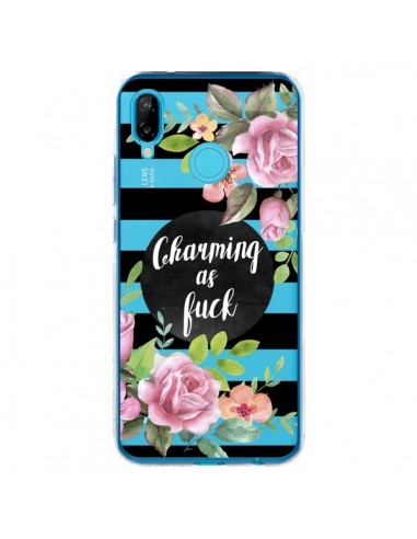 Coque Huawei P20 Lite Charming as Fuck Fleurs Transparente - Maryline Cazenave