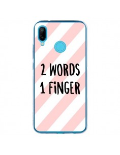 Coque Huawei P20 Lite 2 Words 1 Finger - Maryline Cazenave