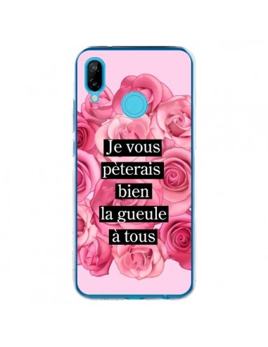 Coque Huawei P20 Lite Je vous pèterais Fleurs - Maryline Cazenave