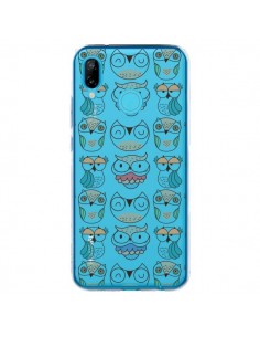 Coque Huawei P20 Lite Chouettes Owl Hibou Transparente -...