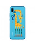 Coque Huawei P20 Lite L\'oiseau et la Girafe Amour Love Transparente - Maria Jose Da Luz