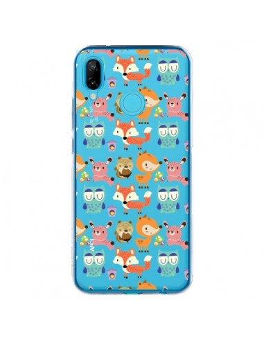 Coque Huawei P20 Lite Renard Ecureuil Lapin Hibou Transparente - Maria Jose Da Luz