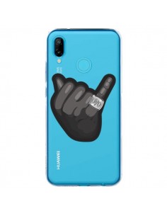 Coque Huawei P20 Lite OVO Ring bague Transparente -...