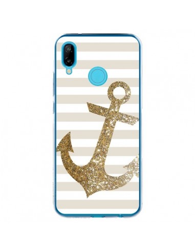 Coque Huawei P20 Lite Ancre Or Navire - Monica Martinez