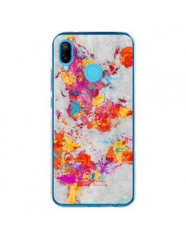 Coque Huawei P20 Lite Terre Map Monde Mother Earth Crying - Maximilian San