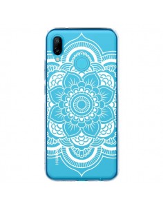 Coque Huawei P20 Lite Mandala Blanc Azteque Transparente...