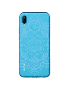 Coque Huawei P20 Lite Mandala Bleu Azteque Transparente -...