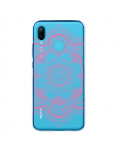 Coque Huawei P20 Lite Mandala Rose Clair Azteque...