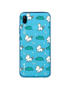 Coque Huawei P20 Lite Licorne et Nuages Transparente - Nico
