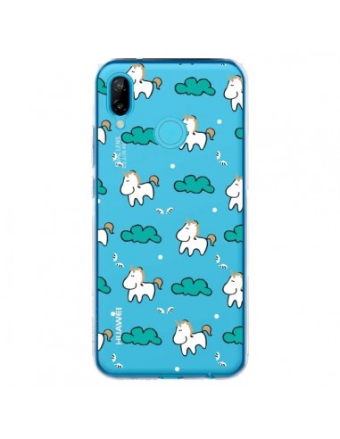 Coque Huawei P20 Lite Licorne et Nuages Transparente - Nico