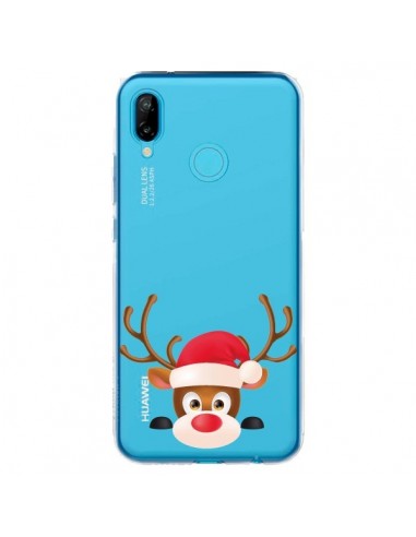 Coque Huawei P20 Lite Renne de Noël transparente - Nico