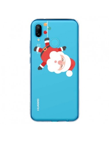 Coque Huawei P20 Lite Père Noël et sa Guirlande transparente - Nico