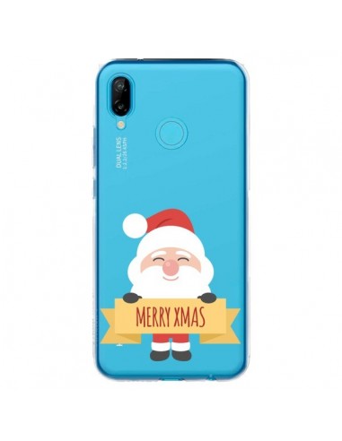 Coque Huawei P20 Lite Père Noël Merry Christmas transparente - Nico