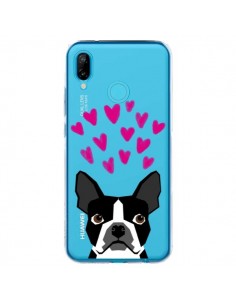 Coque Huawei P20 Lite Boston Terrier Coeurs Chien...