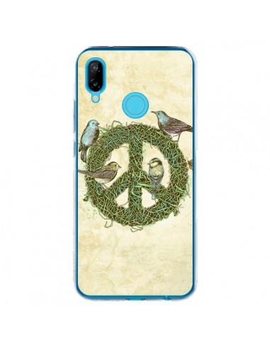 Coque Huawei P20 Lite Peace And Love Nature Oiseaux - Rachel Caldwell
