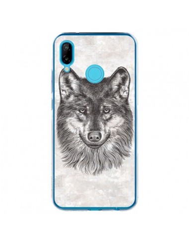 Coque Huawei P20 Lite Loup Gris - Rachel Caldwell