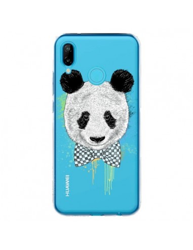Coque Huawei P20 Lite Panda Noeud Papillon Transparente - Rachel Caldwell
