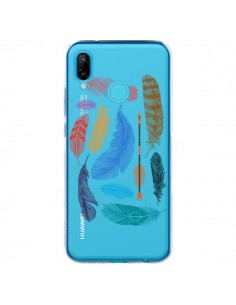 Coque Huawei P20 Lite Plume Feather Couleur Transparente...