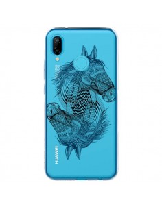 Coque Huawei P20 Lite Cheval Horse Double Transparente -...