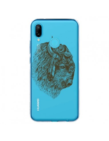 Coque Huawei P20 Lite Buffalo Bison Transparente - Rachel Caldwell