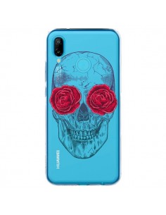 Coque Huawei P20 Lite Tête de Mort Rose Fleurs...