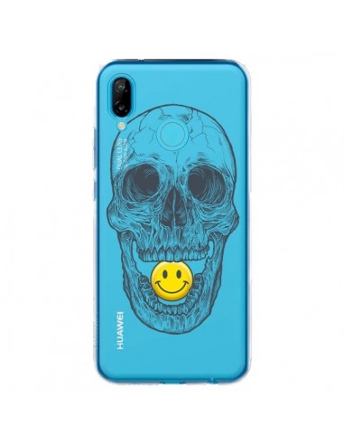 Coque Huawei P20 Lite Tête de Mort Smiley Transparente - Rachel Caldwell