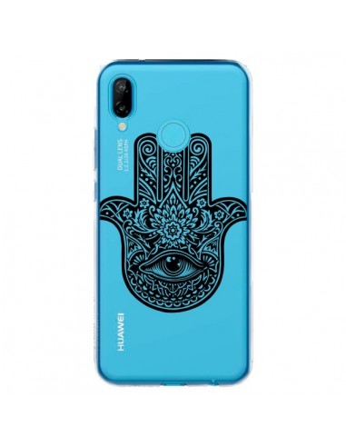 Coque Huawei P20 Lite Hamsa Cinq Doigts Main Mauvais Oeil Transparente - Rachel Caldwell