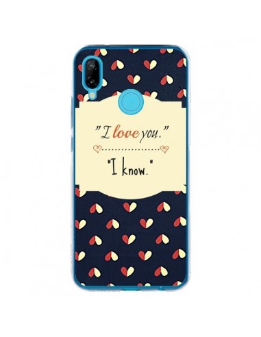 Coque Huawei P20 Lite I love you - R Delean