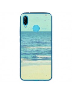 Coque Huawei P20 Lite Life good day Mer Ocean Sable Plage...