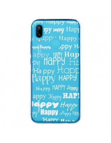 Coque Huawei P20 Lite Happy Happy Blanc Transparente - R Delean