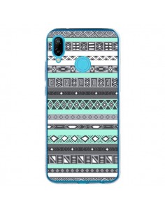 Coque Huawei P20 Lite Azteque Aztec Bleu Pastel - Rex Lambo
