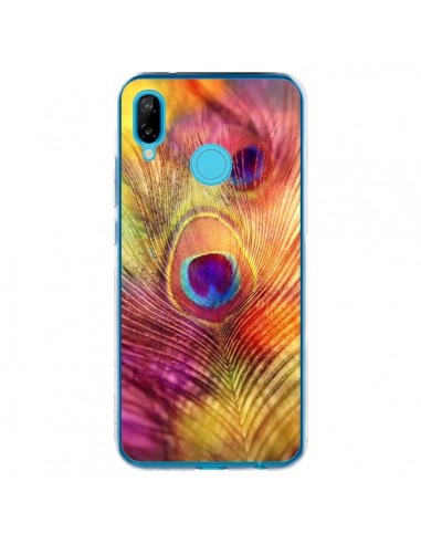 Coque Huawei P20 Lite Plume de Paon Multicolore - Sylvia Cook