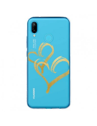 Coque Huawei P20 Lite Deux Coeurs Love Amour Transparente - Sylvia Cook