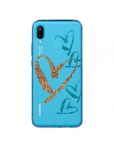 Coque Huawei P20 Lite Coeurs Heart Love Amour Transparente - Sylvia Cook