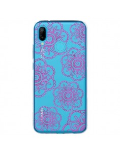Coque Huawei P20 Lite Pink Doodle Flower Mandala Rose...